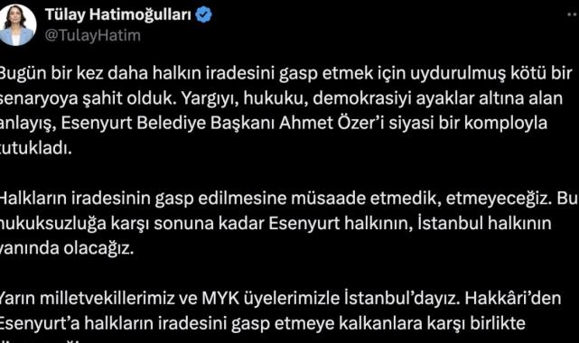 CHP'den sonra DEM Parti de İstanbul'da toplanıyor