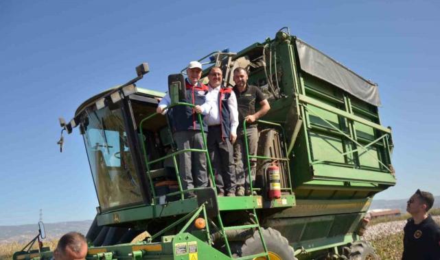 Denizli’de pamuk hasadı başladı