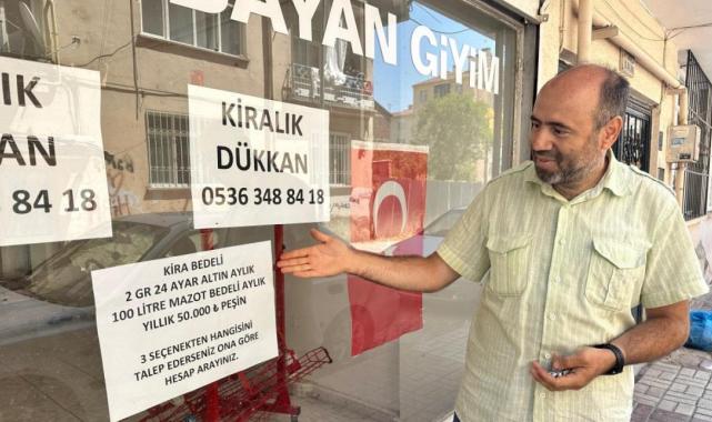 Elazığ'da yaşayan adam 40 metrekarelik dükkanını takas usulü ile kiraya vermek istiyor