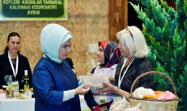 Emine Erdoğan, kadın çiftçilerle bir araya geldi