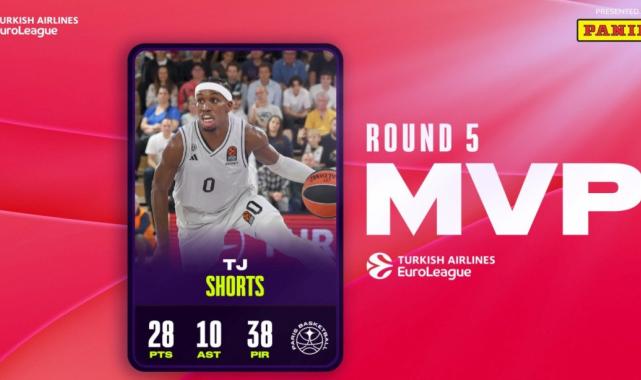 EuroLeague'de 5. haftanın MVP'si TJ Shorts oldu