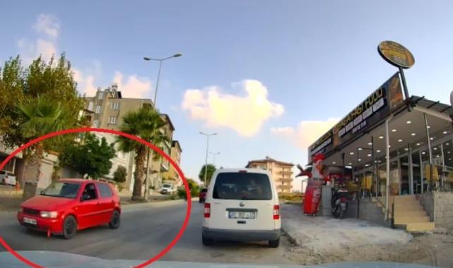 Hatay'da herkesin düz gittiği yolda geri geri ilerledi