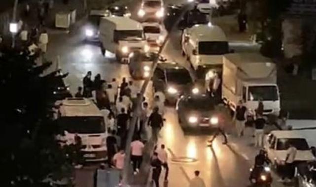 İstanbul'da düğün konvoyunda 'korna' kavgası