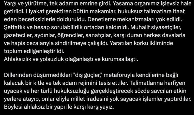 Kemal Kılıçdaroğlu'ndan 'Sine-i Millet' çağrısı