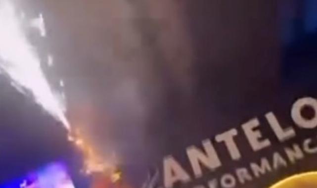 Konya'da şov için klarnetine taktığı konfeti ile kendini yaktı