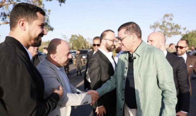 Libya Başbakanı Dibeybe, Türk şirketin yaptığı yolun ilk etabını açtı