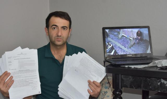 Ordu'da komşusunun, dairesine çöp fırlattığı anları taktırdığı kamerayla kayda aldı