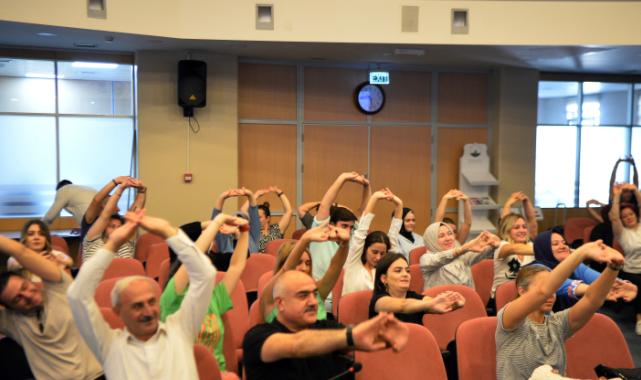 Osmangazi'de belediye personeline sağlıklı beslenme ve ofis ergonomisi eğitimi