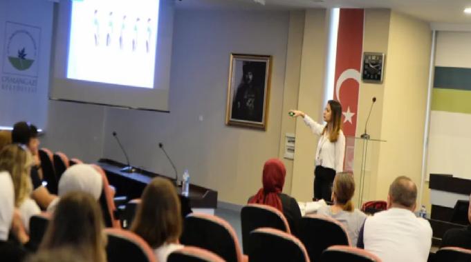 Osmangazi'de belediye personeline sağlıklı beslenme ve ofis ergonomisi eğitimi