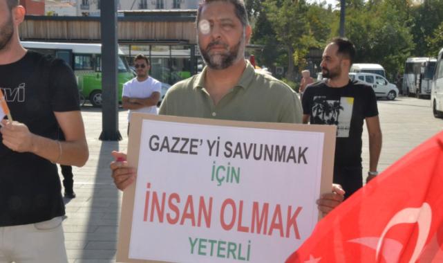 Saadet Partisi Keşan’da İsrail’i mitingle kınadı