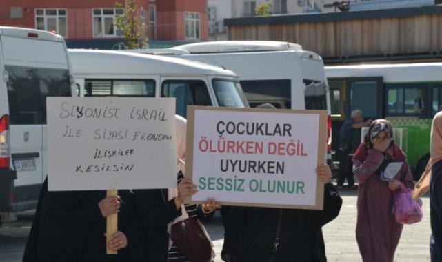 Saadet Partisi Keşan’da İsrail’i mitingle kınadı