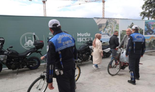 Sakarya Uzunçarşı’da bisikletlilere 'hassasiyet' çağrısı