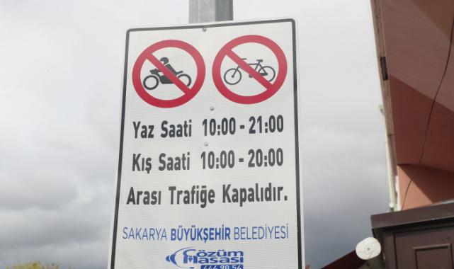 Sakarya Uzunçarşı’da bisikletlilere 'hassasiyet' çağrısı