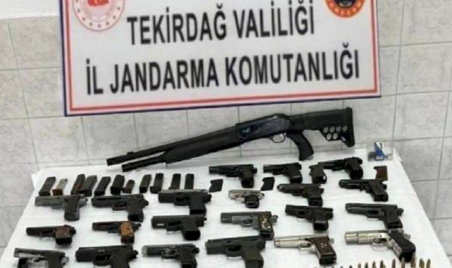 Tekirdağ'da kaçak silah ve alkol operasyonu