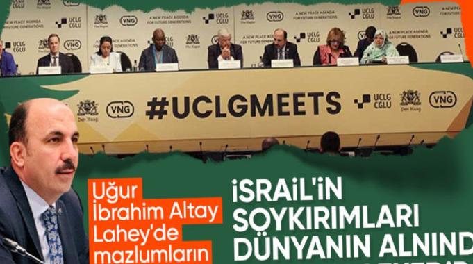 UCGL Başkanı Uğur İbrahim Altay, Lahey'den dünyaya seslendi