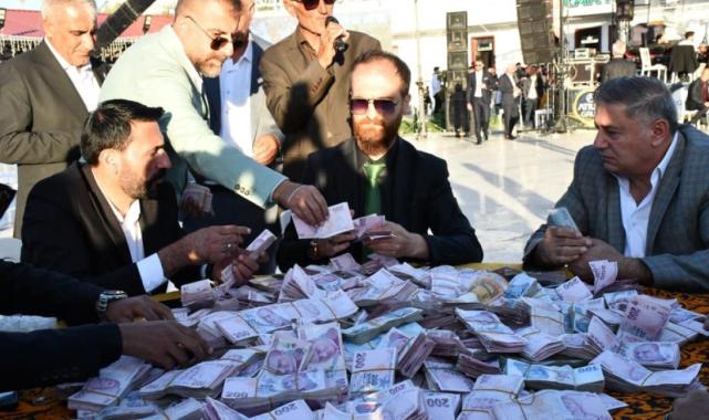 Van'da aşiret düğün: Geline 4 kilo altın, damada 10 milyon TL takıldı