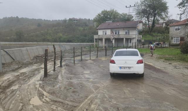 Zonguldak'ta yol çalışmasına bağlı arazi ihlaline tel örgülü tepki