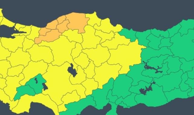 38 ile sarı 6 ile turuncu uyarı! Kar, fırtına ve sağanak geliyor