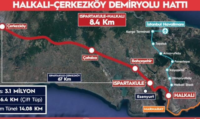 Abdulkadir Uraloğlu: Halkalı-Ispartakule etabının yüzde 74'ü tamamlandı