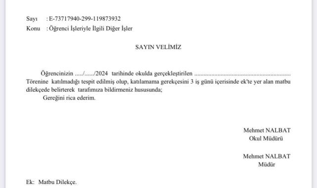 Ankara'da 10 Kasım törenine katılmayan öğrencinin velisi konuştu