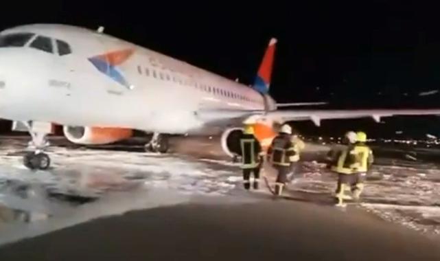 Antalya'da motoru yanan uçak sabıkalı çıktı