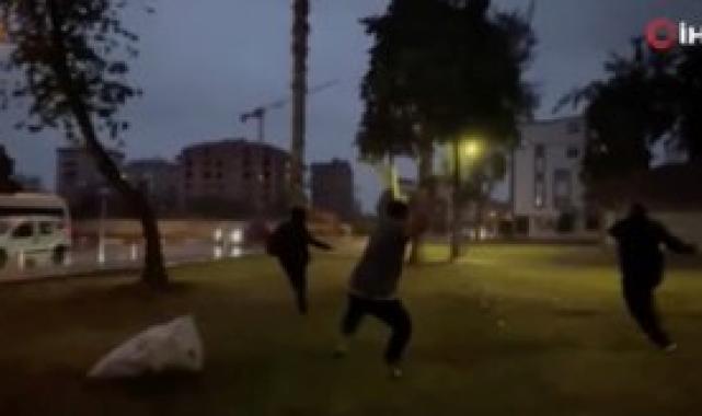 Antalya'da müezzine saldırı anı