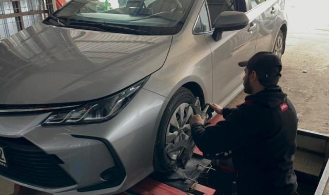 Bursa'da lastikçilerde kış yoğunluğu
