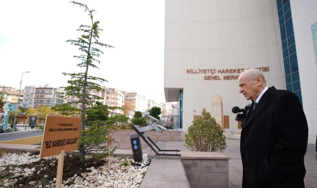 Devlet Bahçeli'den "Biz Kardeşiz Ağaçları"