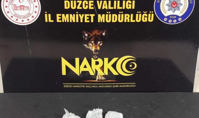 Düzce'de uyuşturucu operasyonu kapsamında yakalanan şahıs tutuklandı