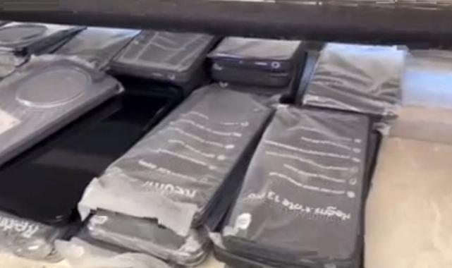 Edirne'de 1 milyon lira değerinde kaçak cep telefonları yakalandı