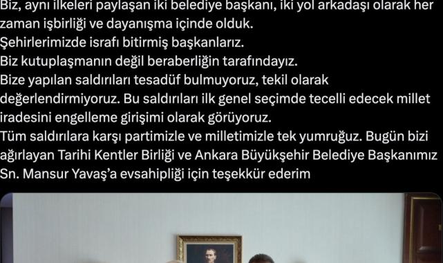 Ekrem İmamoğlu, Mansur Yavaş ile buluştu