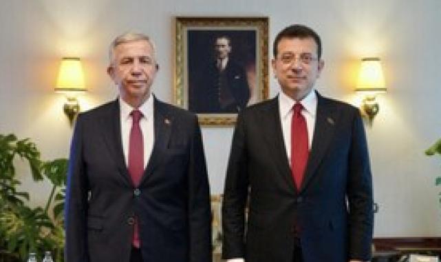 Ekrem İmamoğlu, Mansur Yavaş ile buluştu