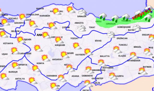 Meteoroloji'den 'kuvvetli yağış' uyarısı!
