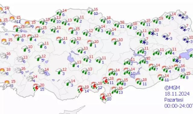 Meterolojiden 3 ile sarı kodlu uyarı