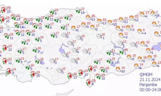 Meterolojiden 3 ile sarı kodlu uyarı
