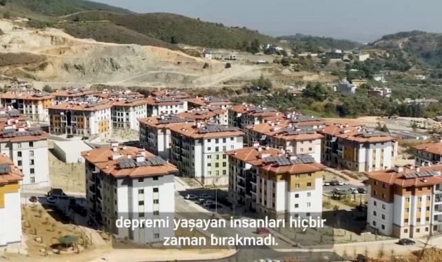 Murat Kurum, Hatay'da yapılan deprem konutlarını paylaştı