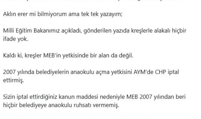 Mustafa Varank'tan Özgür Özel'e 'anaokulu' yanıtı