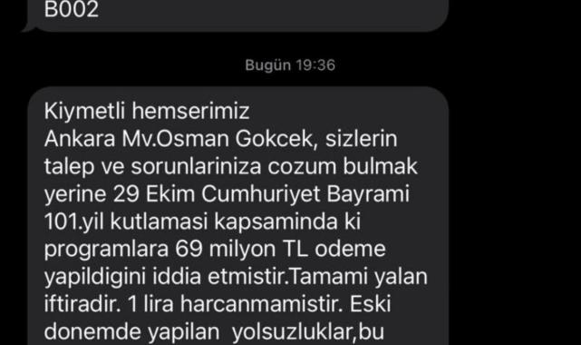 Osman Gökçek hakkındaki iftiraya 69 milyonluk konserin belgesiyle cevap verdi