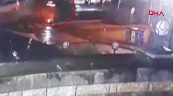 Rize'de yaya geçidinde kaza kamerada