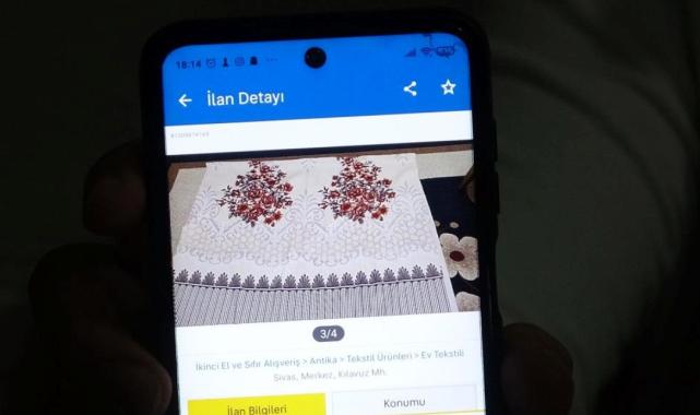 Sivas'ta satılan anneanne perdesinin fiyatı şaşkına çevirdi