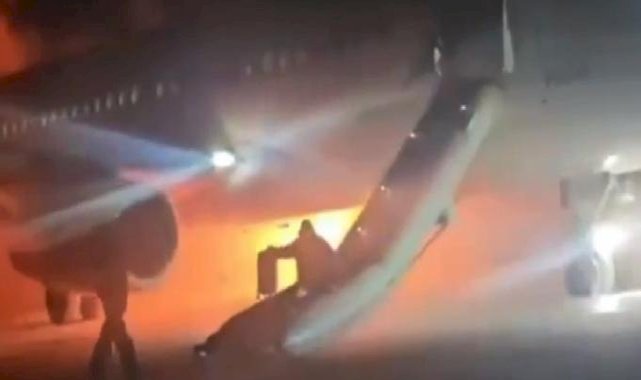 Antalya'da motoru yanan uçak sabıkalı çıktı