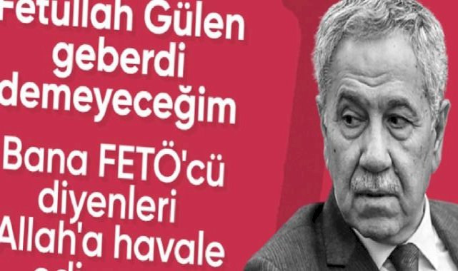 Bülent Arınç: Sosyal medyada bana FETÖ'cü diyerek hakaret ediyorlar