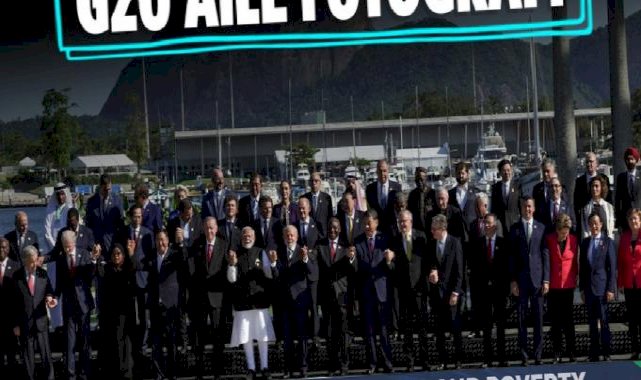 Cumhurbaşkanı Erdoğan'ın katıldığı G20 Zirvesi'nde liderlerden aile fotoğrafı