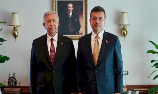 Ekrem İmamoğlu, Mansur Yavaş ile buluştu