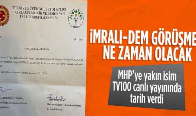 İmralı-DEM görüşmesiyle ilgili MHP'ye yakın gazeteciden kulis bilgisi