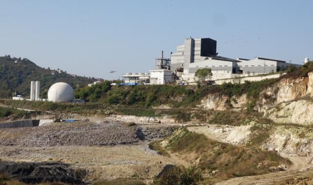 Trabzon'da katı atık tesisinde kötü konu protestosu