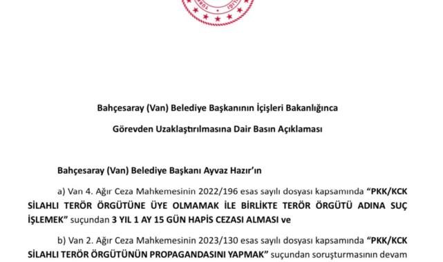 Van'ın Bahçesaray Belediyesi'ne kayyum atandı