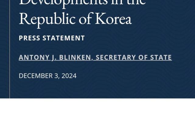 ABD Dışişleri Bakanı Blinken’dan Güney Kore açıklaması