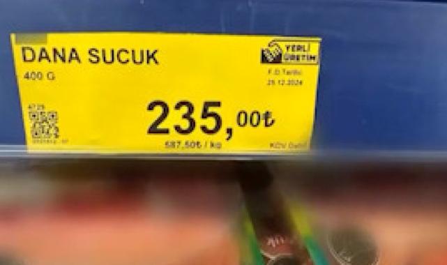 Asgari ücret zammından sonra marketler fiyat etiketlerini değiştirdi