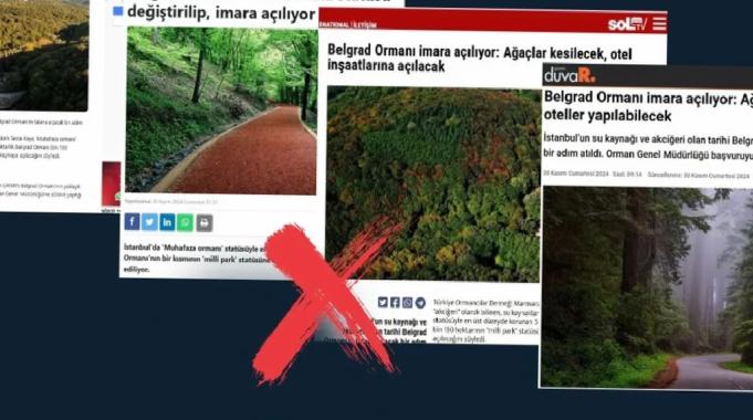 Belgrad Ormanı imara mı açılıyor? O iddialara yanıt geldi